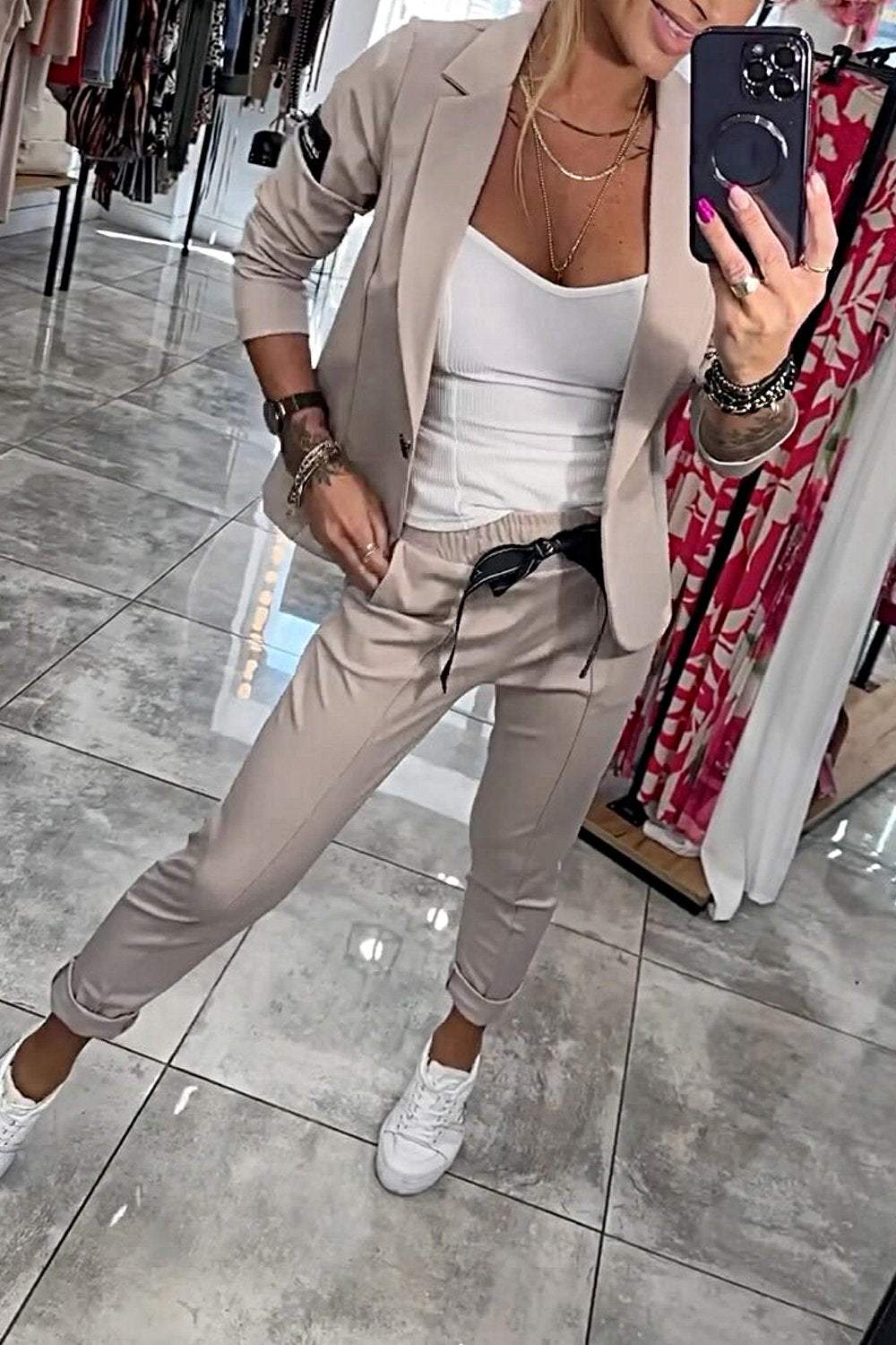 Irenka Chic Two-Piece Blazer Set