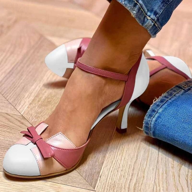 Rosalie Bow Accent Heels
