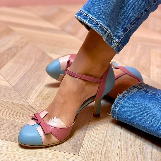 Rosalie Bow Accent Heels