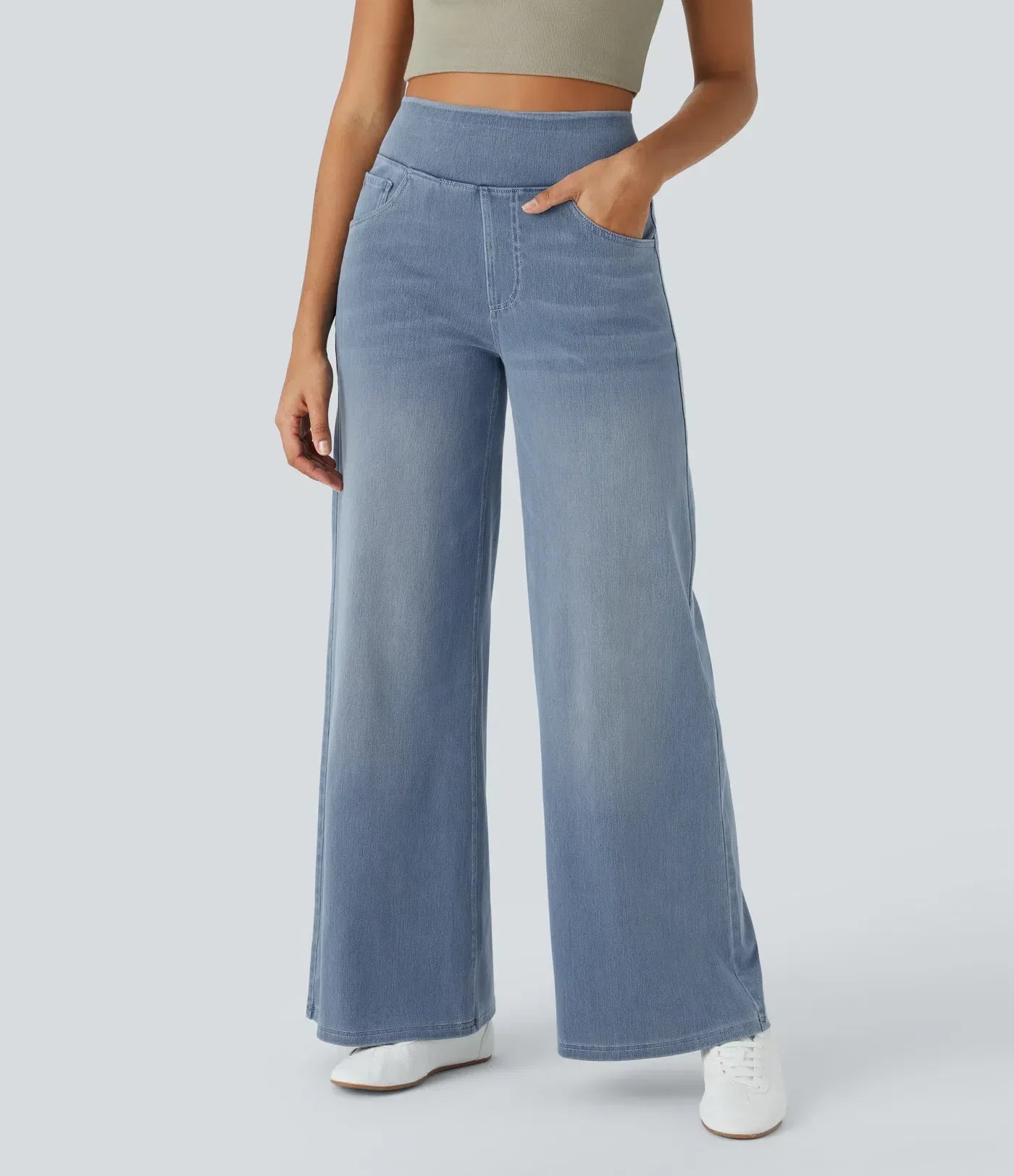Cambrie High Waist Stretch Pants
