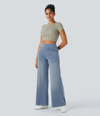 Cambrie High Waist Stretch Pants