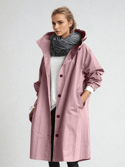 Modaya | Women's Packable Rain Jacket – Hooded Waterproof Coat