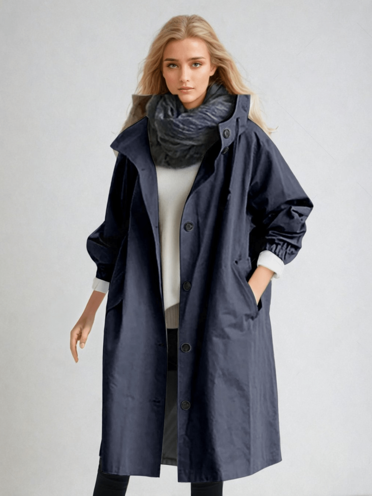 Modaya | Women's Packable Rain Jacket – Hooded Waterproof Coat