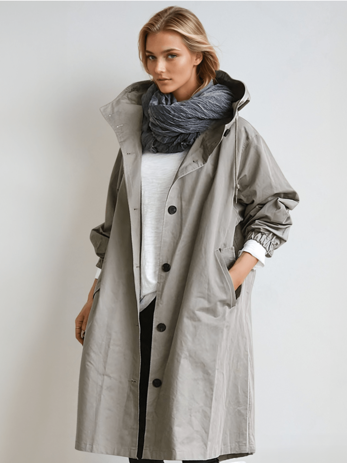 Modaya | Women's Packable Rain Jacket – Hooded Waterproof Coat