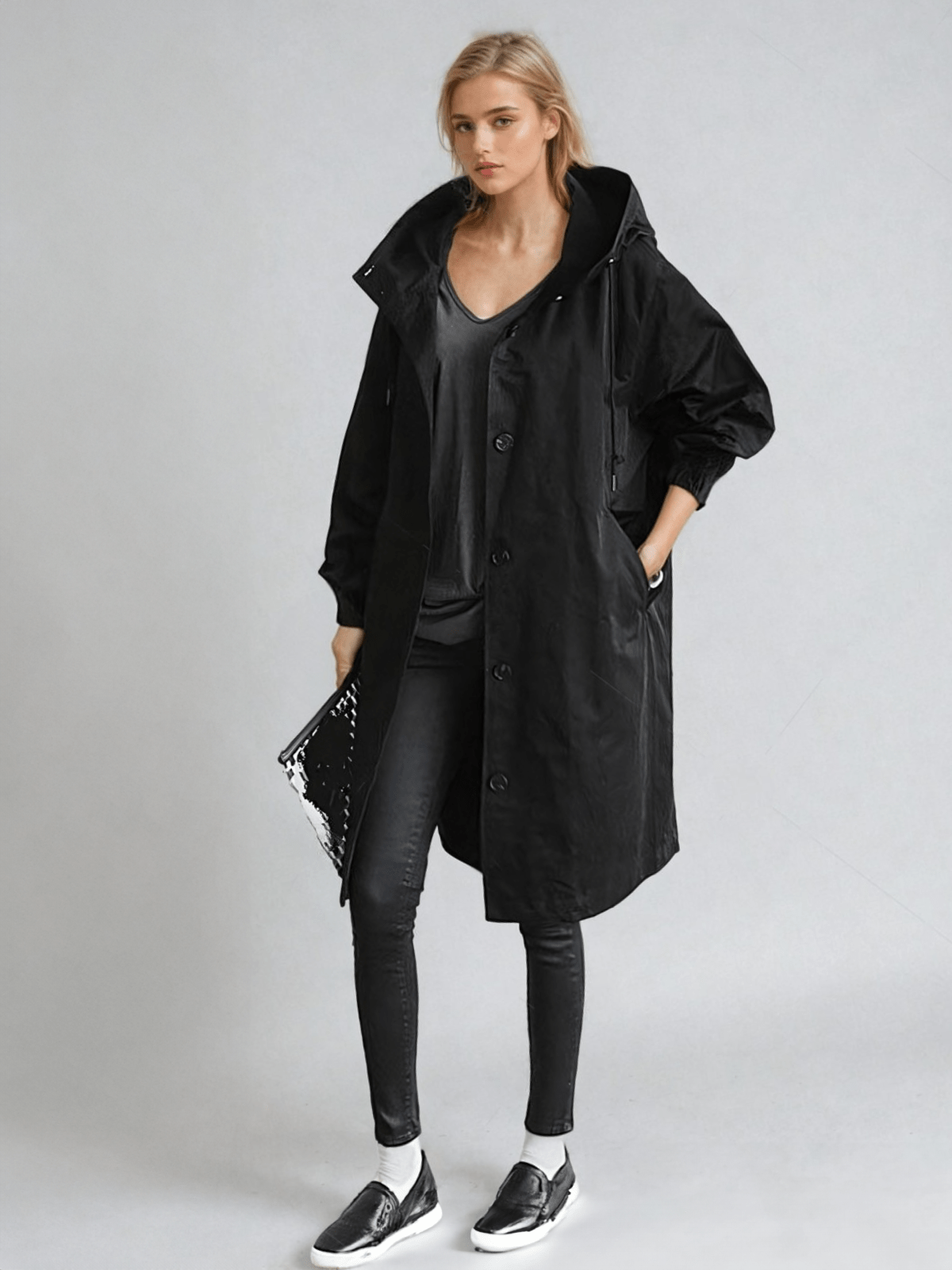 Modaya | Women's Packable Rain Jacket – Hooded Waterproof Coat