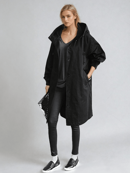 Modaya | Women's Packable Rain Jacket – Hooded Waterproof Coat