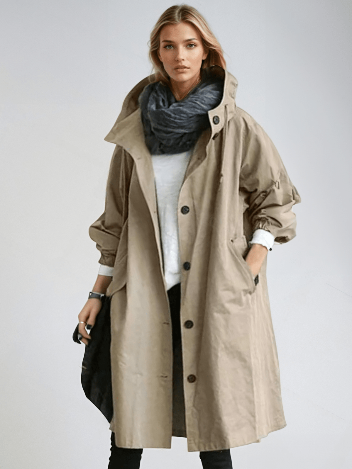 Modaya | Women's Packable Rain Jacket – Hooded Waterproof Coat
