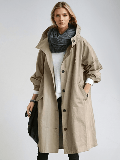Modaya | Women's Packable Rain Jacket – Hooded Waterproof Coat