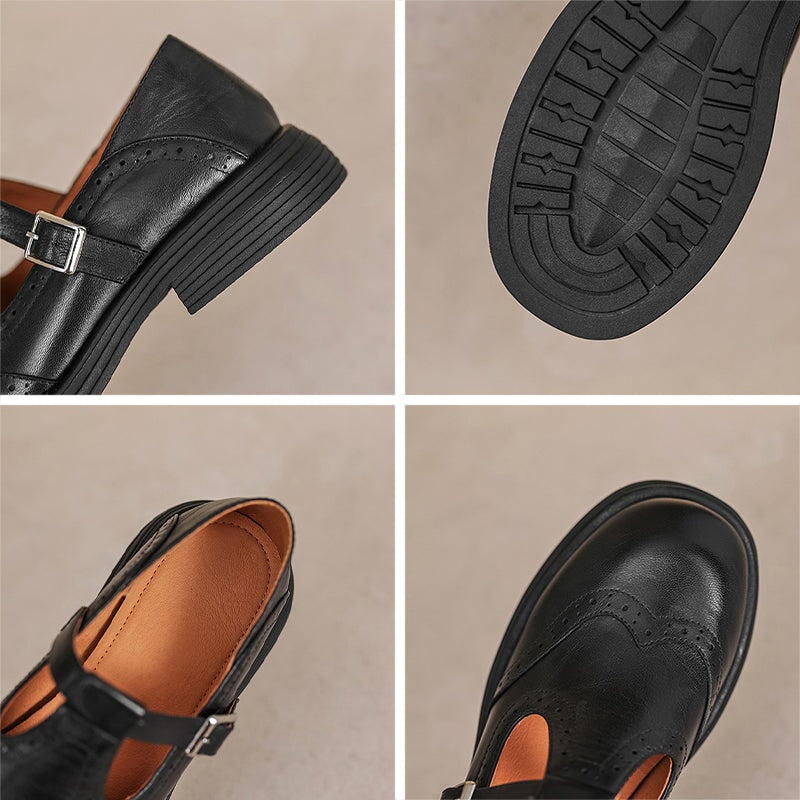 Scarlett Vintage Leather Mary Janes