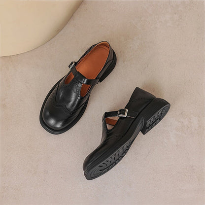 Scarlett Vintage Leather Mary Janes