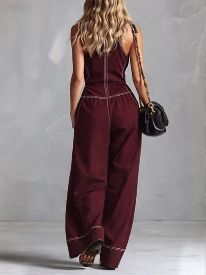 Calystria Zip Elegance Jumpsuit
