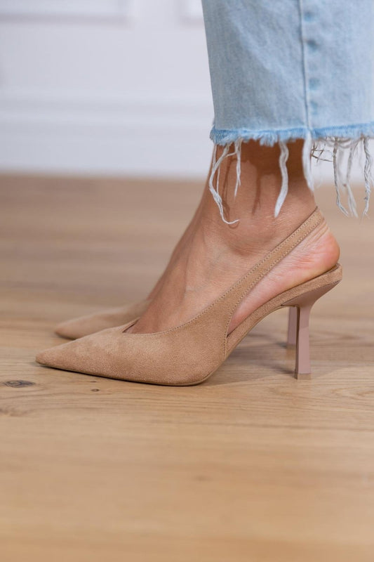Velmira Suede Sling Heels