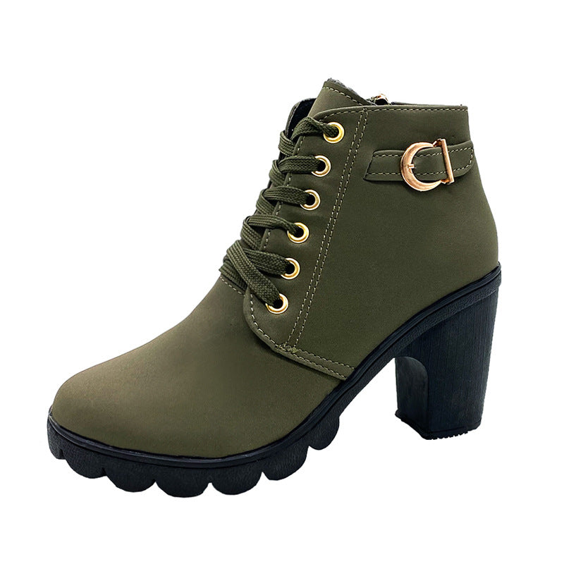 Elowan Lace-Up Heel Boots